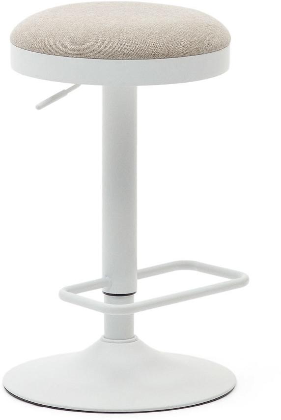 Zaib  Barstol  Hvid  H58x42 5x42      Stål