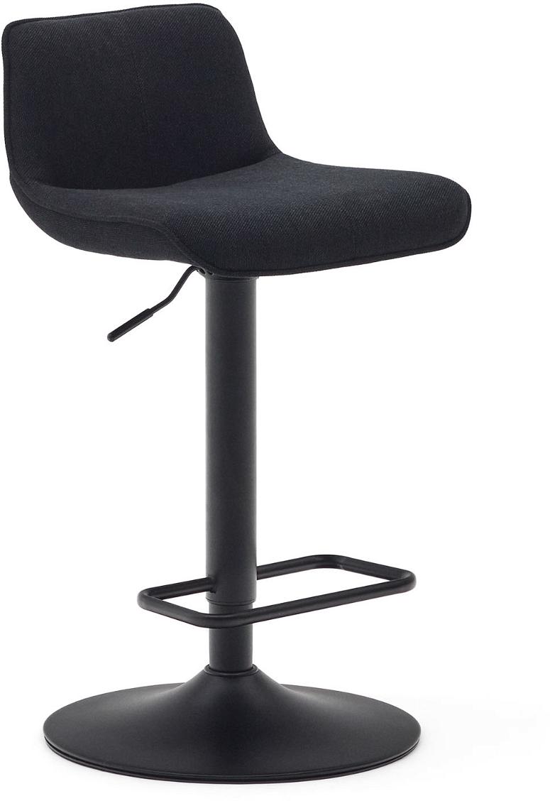 Zenda Barstol i Sort - Elegant Industriel Design