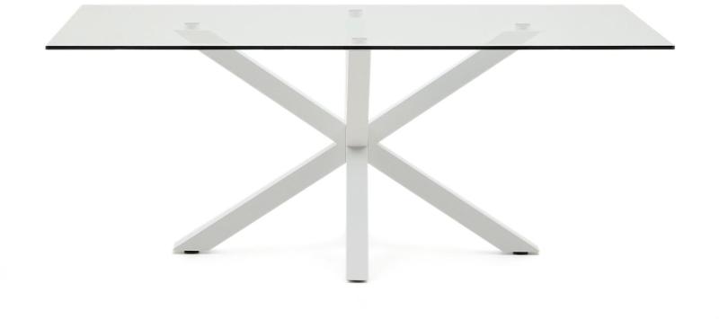 Argo Spisebord i Hvid Glas - Elegant Design til Spisestuen