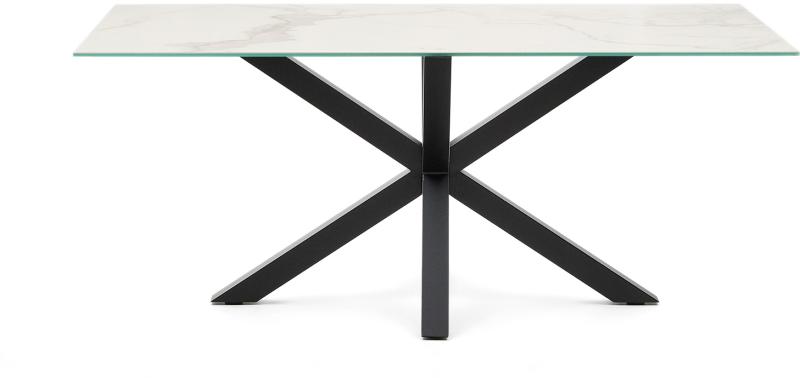 Arya Spisebord i Hvid - Elegant Keramik & Stål