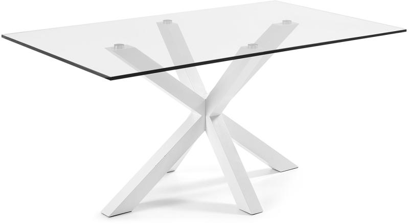 Argo Spisebord i Klar Hvid - Elegant Glasdesign