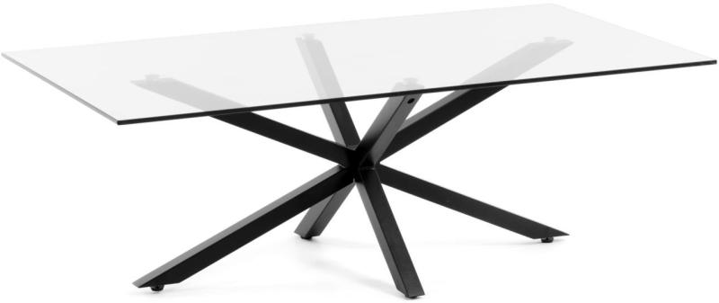 Argo Kaffebord Firkantet Med Glas Bordeplade