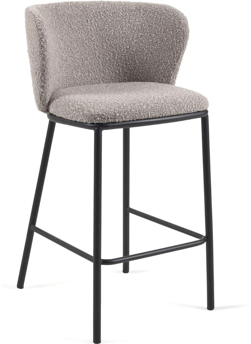 Ciselia Barstol i Lysegrå - Elegant Design til Hjemmet