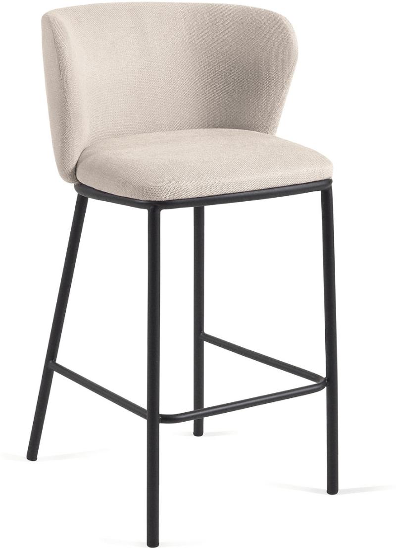 Ciselia Barstol i Beige - Stilfuld og Funktionel