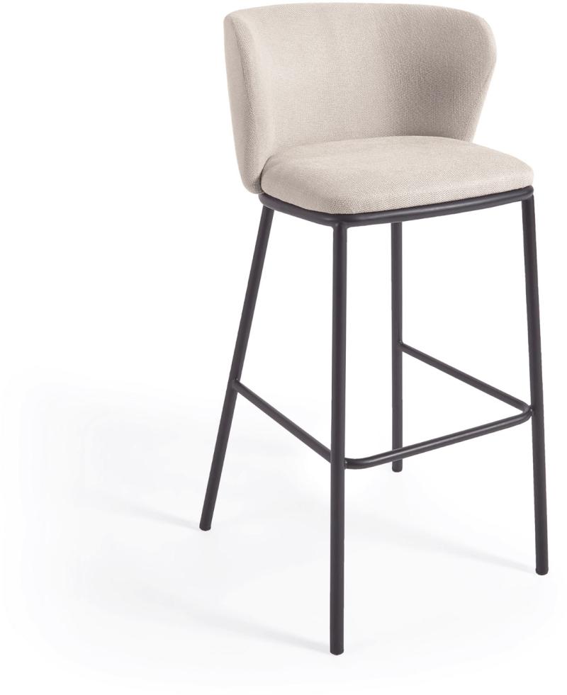 Ciselia Barstol i Beige - Elegant og Komfortabel