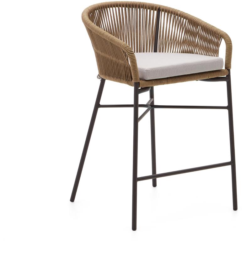 Yanet Udendørs Barstol i Beige - Elegant og Holdbar