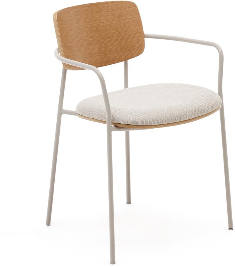 Maureen Spisebordsstole Med Armlæn Beige