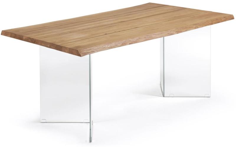 Levik Spisebord Brun H76x160x90 Spånplade Glas