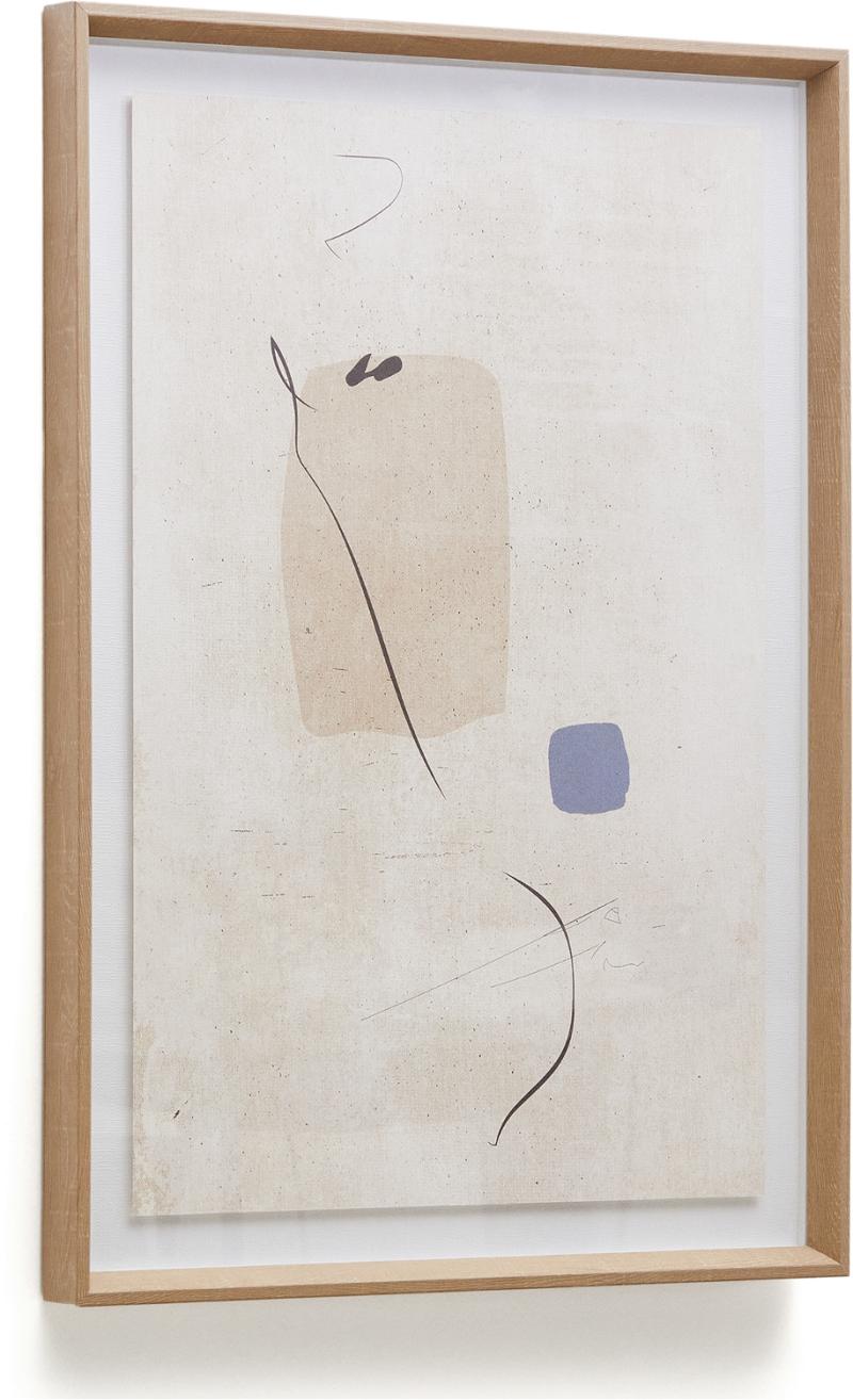 Sormi Abstrakt Maleri i Beige - Elegant Vægkunst