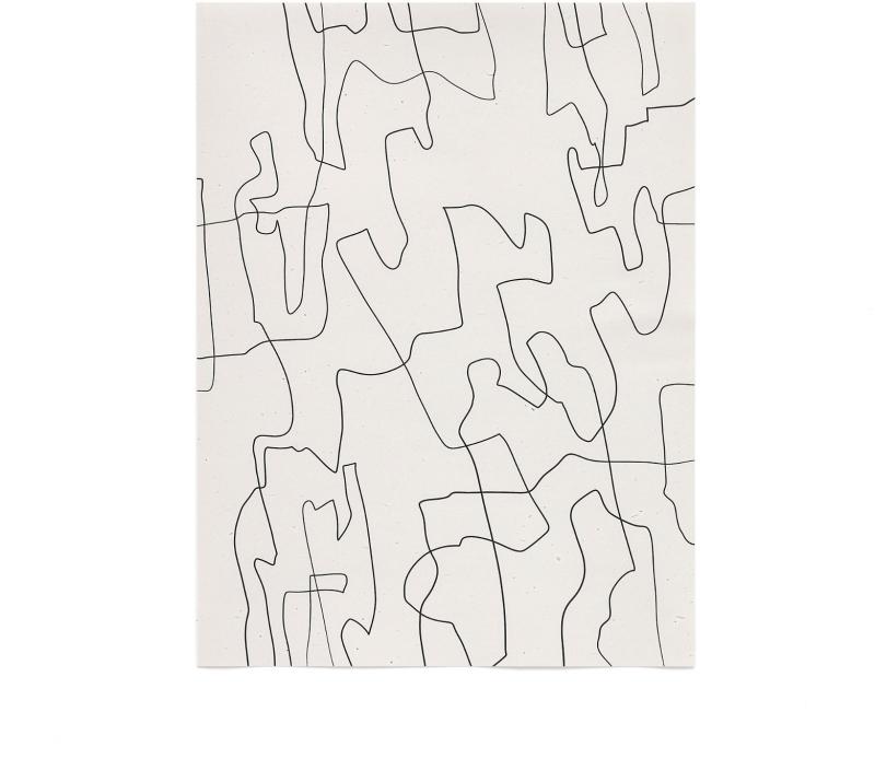 Francela Hvid Papirprint - Elegant Vægkunst til Dit Hjem