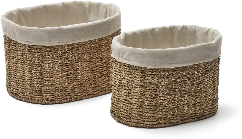 Tossa Kurve Sæt i Brun - Naturfiber til Opbevaring