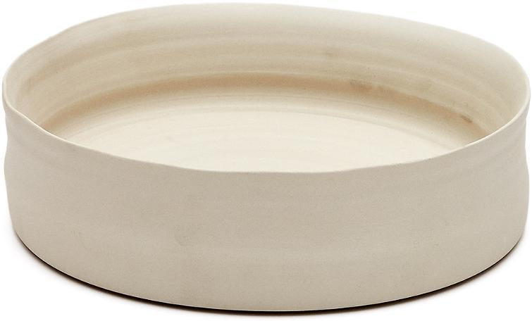 Macae Dekorativ Tallerken i Beige - Elegant Keramikdesign