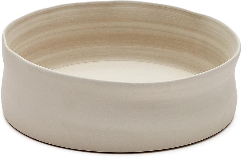 Macae Dekorativ Tallerken i Beige - Moderne Keramikdesign