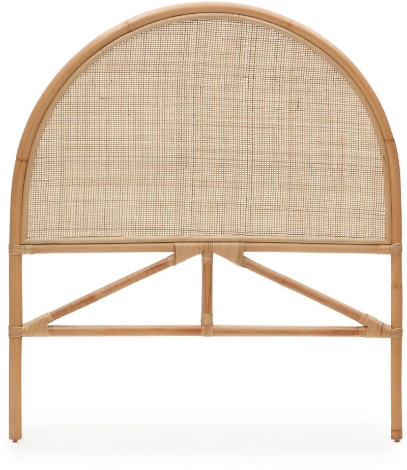 Quiterie Rund Sengegavl Natur H110x98x4 Rattan
