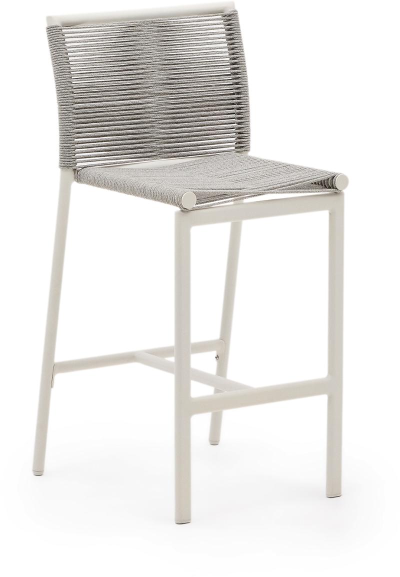 Culip Udendørs Barstol i Hvid Aluminium - Stilfuld Design