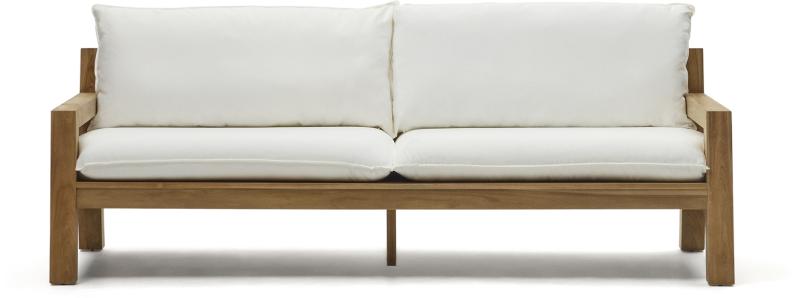 Forcanera Udendørs 2-personers Sofa i Hvid Teaktræ