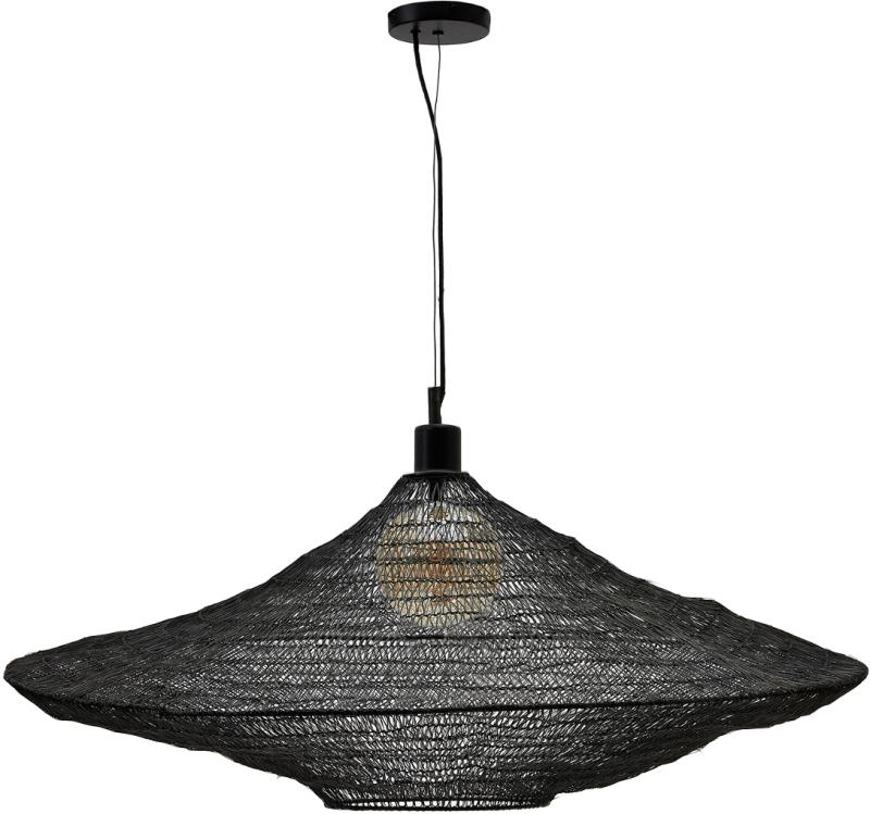 Makai Pendel Lampe Sort H42 5x87x87 Tråd