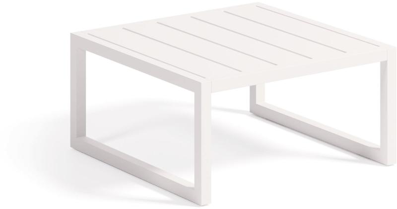 Comova Udendørs Sidebord Hvid Aluminium