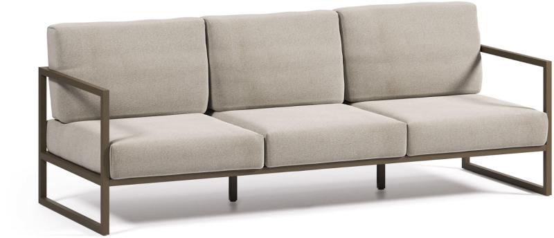 Comova Udendørs -personers Sofa Grå H85x225x85 Aluminium