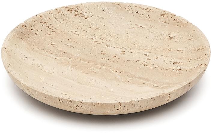 Madlena  Dekorativ Bakke  Beige  H3 5x18x18    Travertin