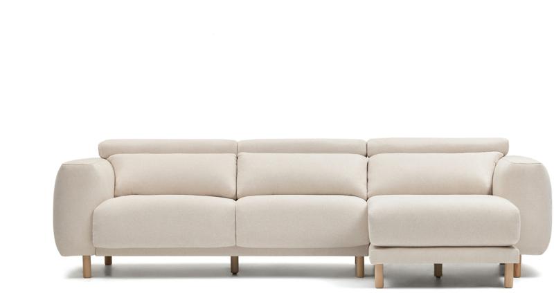 Singa Højrevendt Chaiselong Sofa i Råhvid – Komfort og Stil