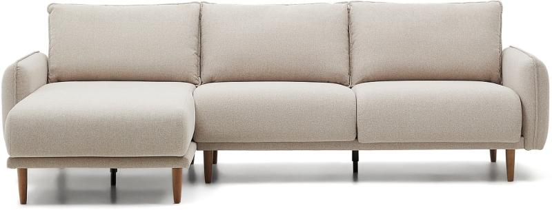 Carlota Chaiselong i Beige - Elegant Sofa til Stuen