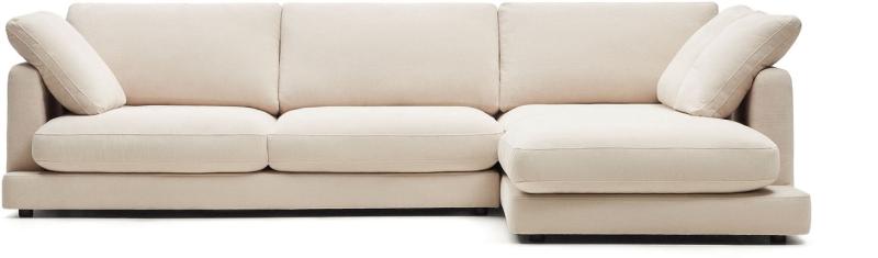 Gala Højrevendt Chaiselong Sofa i Beige - Stilfuld Komfort