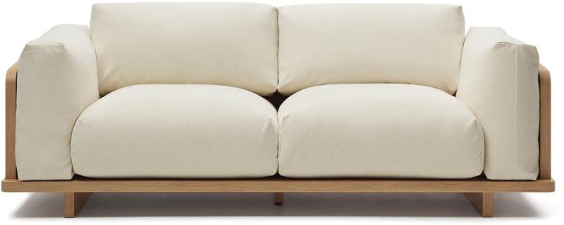 Elegant 3-personers sofa i beige fra Kave Home