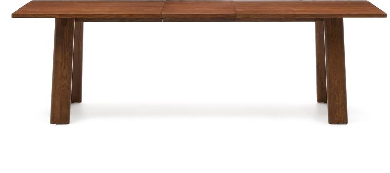 Arlen Spisebord med Udtræk i Mørk Natur - Elegant Design