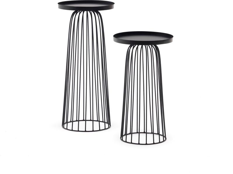 Dilva Udendørs Sidebord i Sort - Elegant Design til Haven
