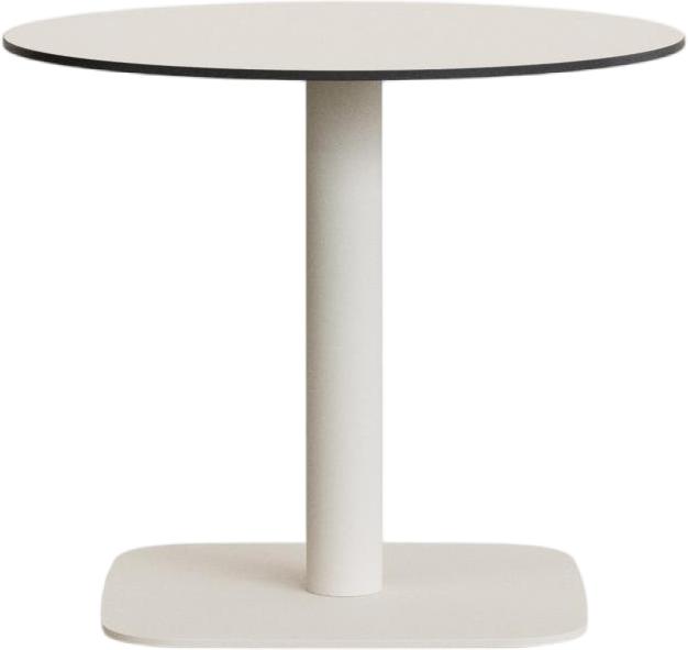 Tiaret Udendørs Rundt Cafébord i Hvid - Minimalistisk Design