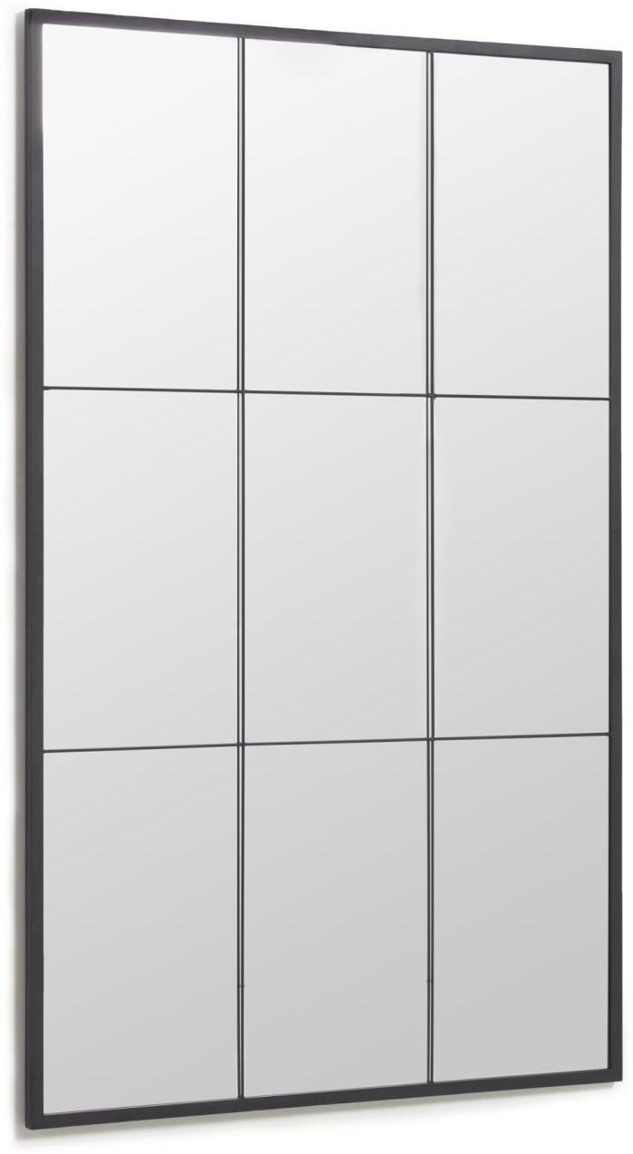 Ulrica  Gulvspejl  Sort  H160x100x2