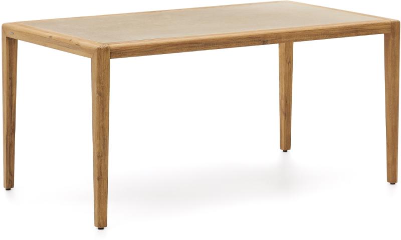 Better Udendørs Sofabord Brun H77x200x90 Massivt Træ Cement