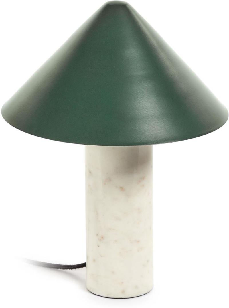 Valentine Bordlampe i Grøn Marmor og Metal - Stilfuld Belysning