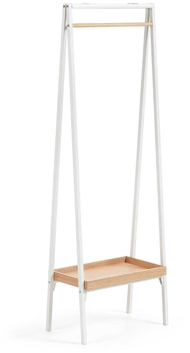 Benny Tøjstativ Hvid Natur H160x55x30