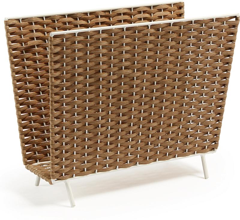 Shibori Magasinholder i Naturhvid - Stilfuld Opbevaring