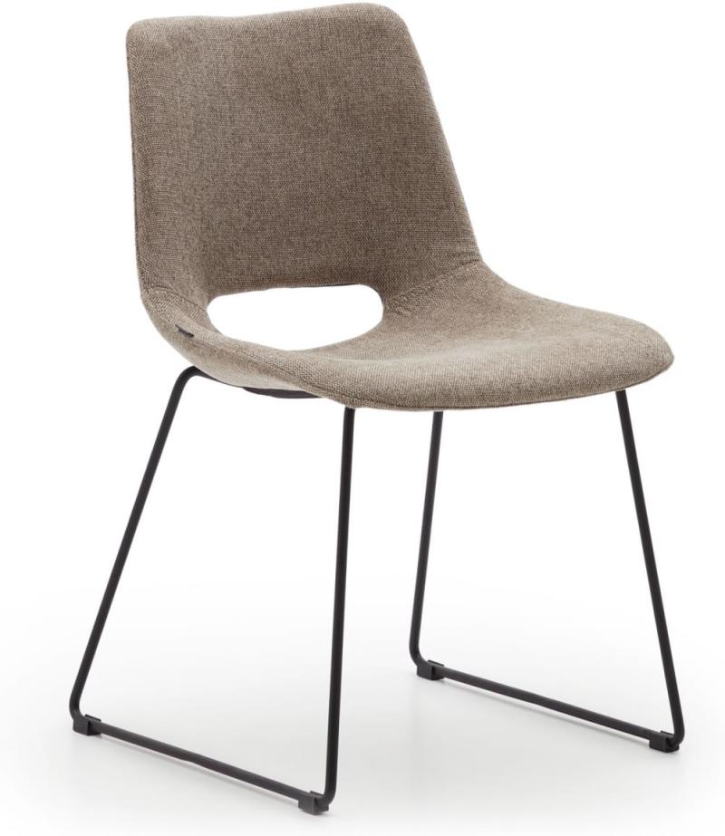 Zahara Spisebordsstol i Brun Stof – Elegant Design