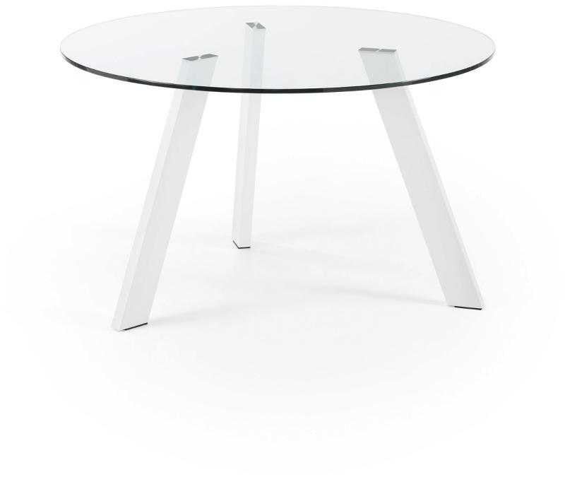 Carib Spisebord i Klar Hvid - Elegant Glasdesign