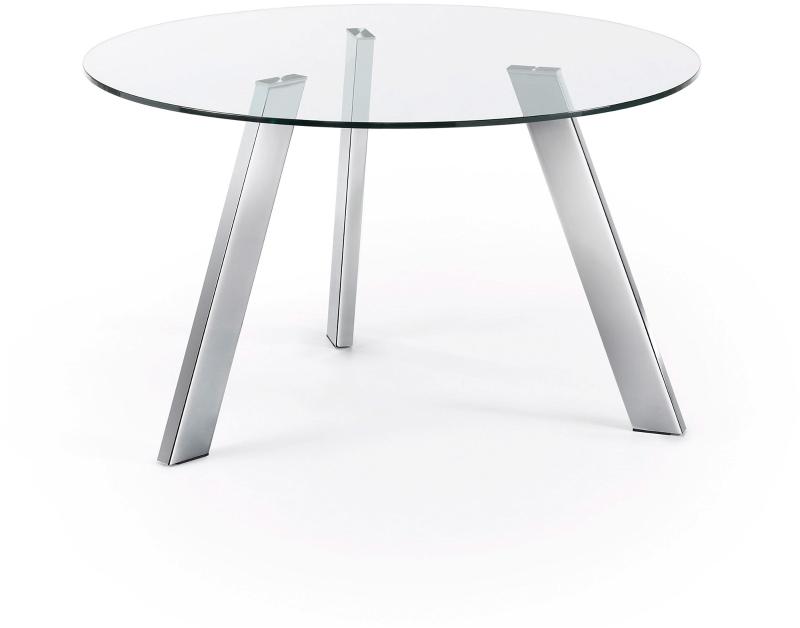 Carib Spisebord i Klar Sølv - Elegant Glasdesign