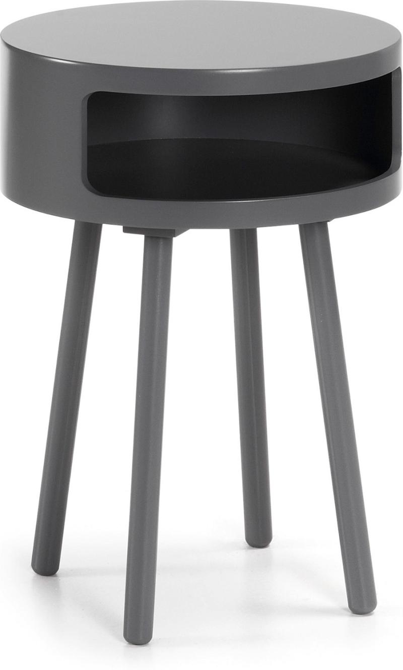 Kurb Sidebord i Grå - Moderne og Hyggeligt Design