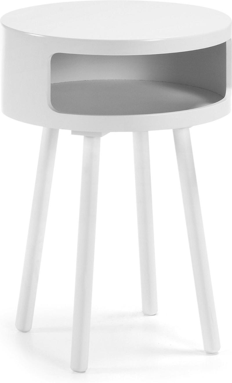 Kurb Sidebord i Hvid - Moderne Design til Dit Hjem