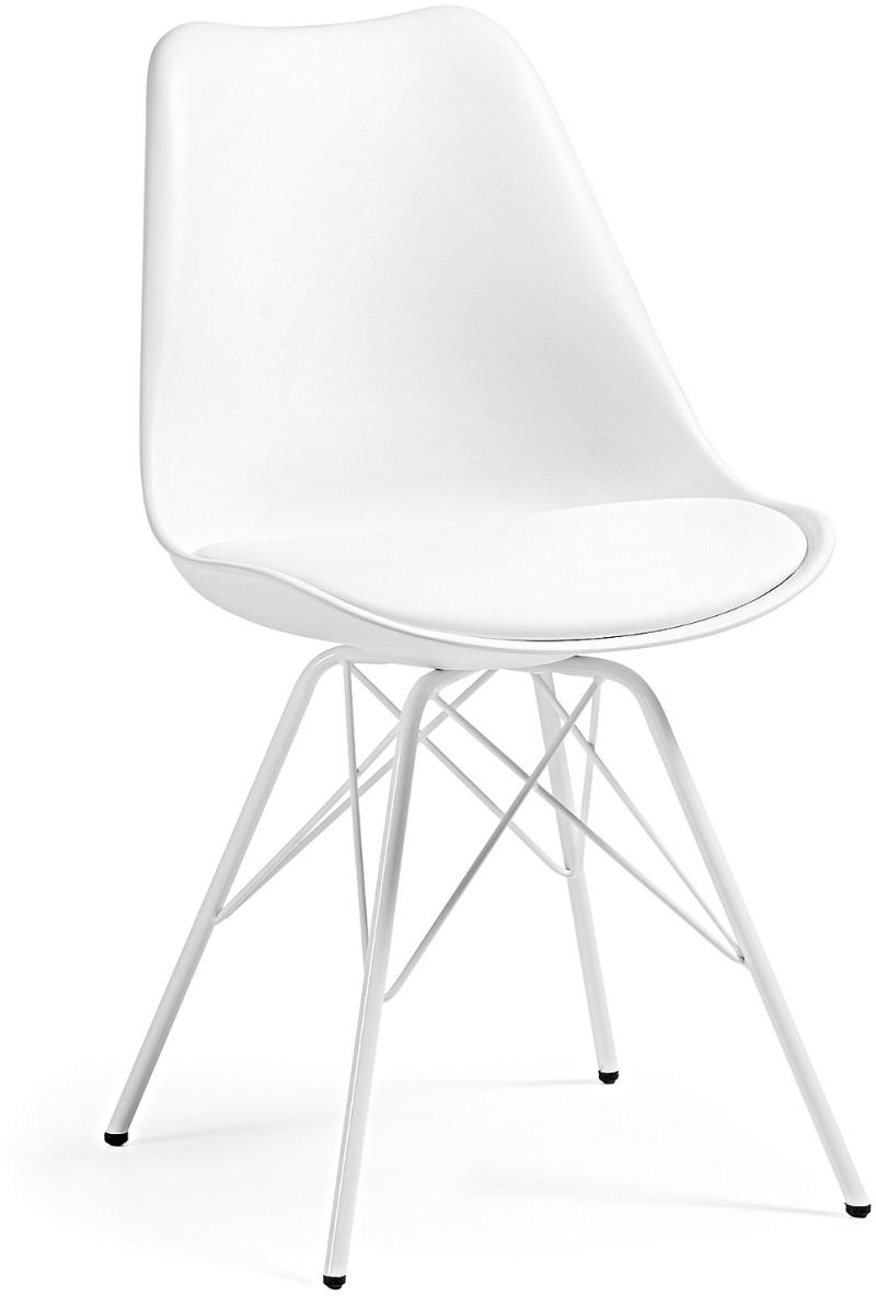 Ralf Spisebordsstol i Hvid - Moderne Nordisk Design
