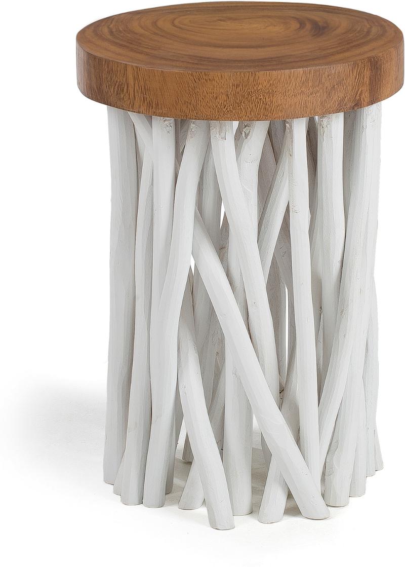 Drom Sidebord i Natur Hvid - Unik Design fra Kave Home