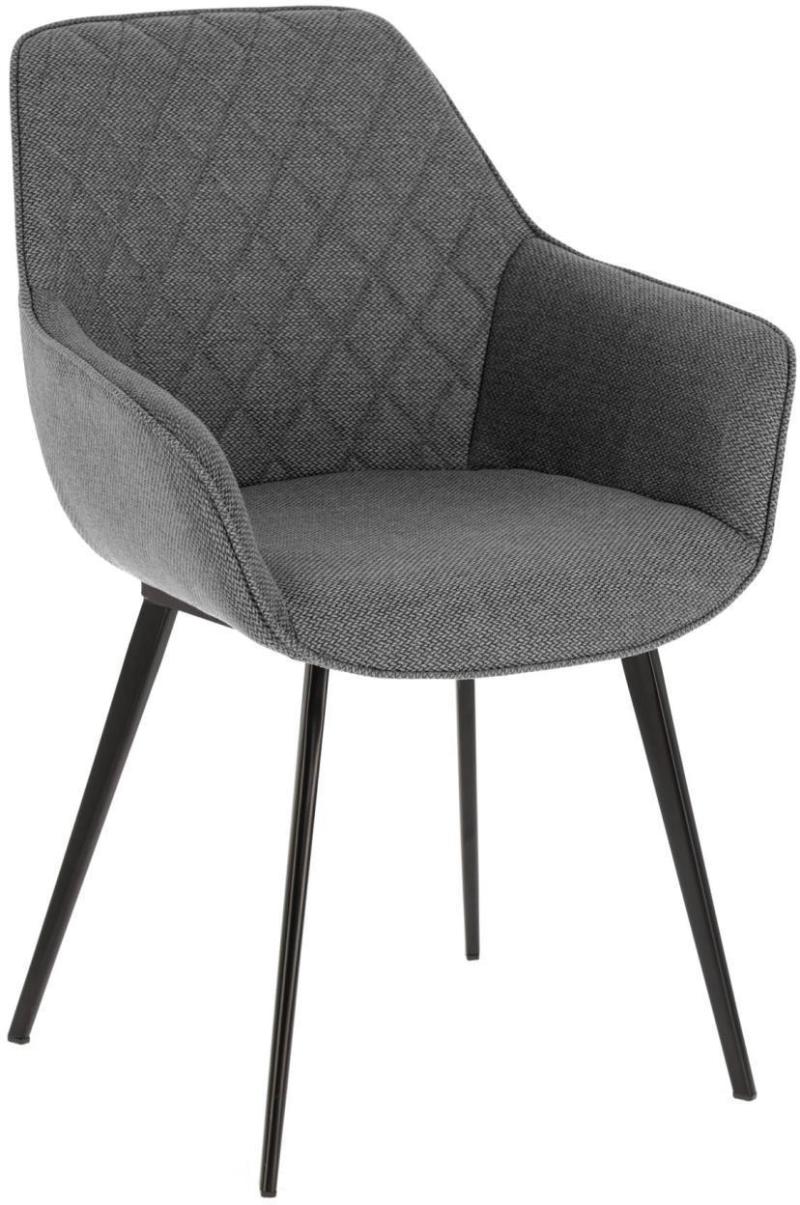 Amira Spisebordsstol i Grå og Sort - Stilfuldt Design