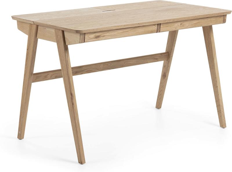 Moderne Julia Skrivebord i Massivt Asketræ - Natur