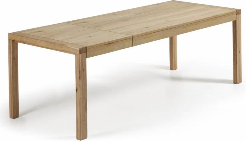 Briva Spisebord Med Udtræk Natur H77x200x100 Egetræ