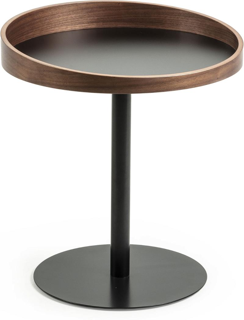 Kaori Bakkebord Natur Sort H51x46x46