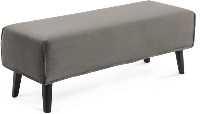 Dyla Bænk Uden Ryglæn i Grå og Sort - Moderne Design