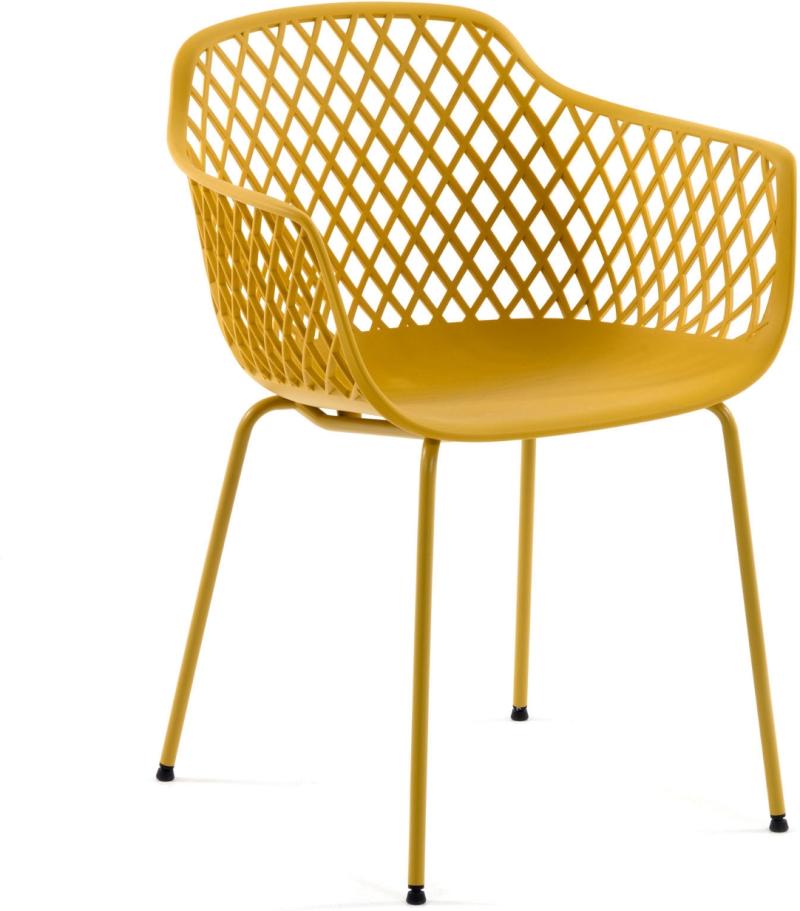 Quinn Spisebordsstol i Sennep - Moderne Design til Dit Hjem