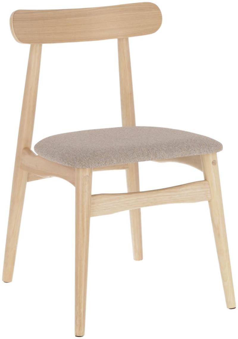 Nayme Spisebordsstol Natur Beige H77x48x50 Massiv Træ